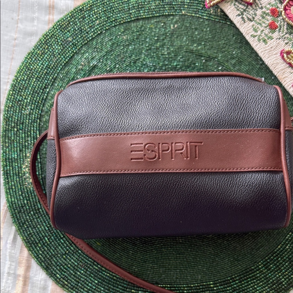 Esprit Black and Brown Shoulder Bag